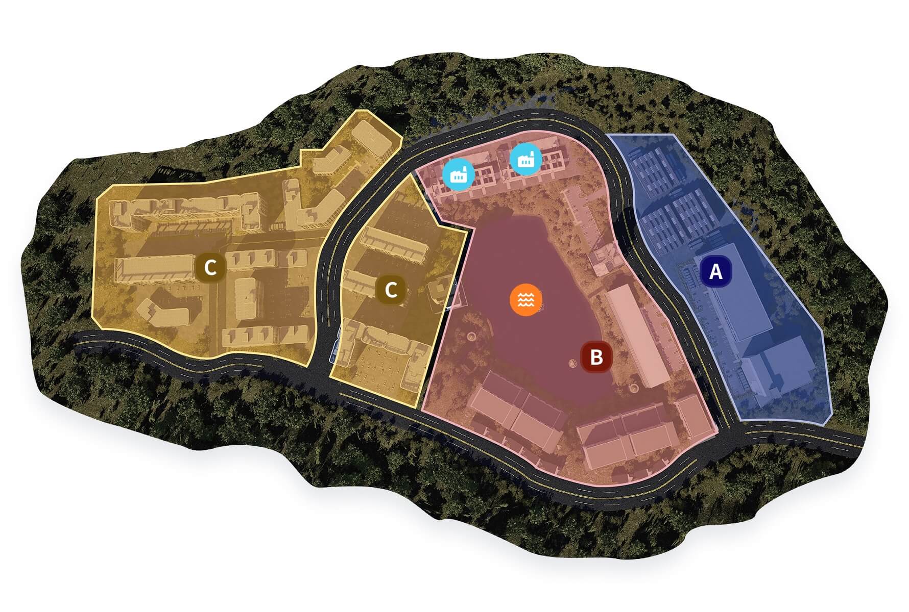 Mars Campus Zoning Map